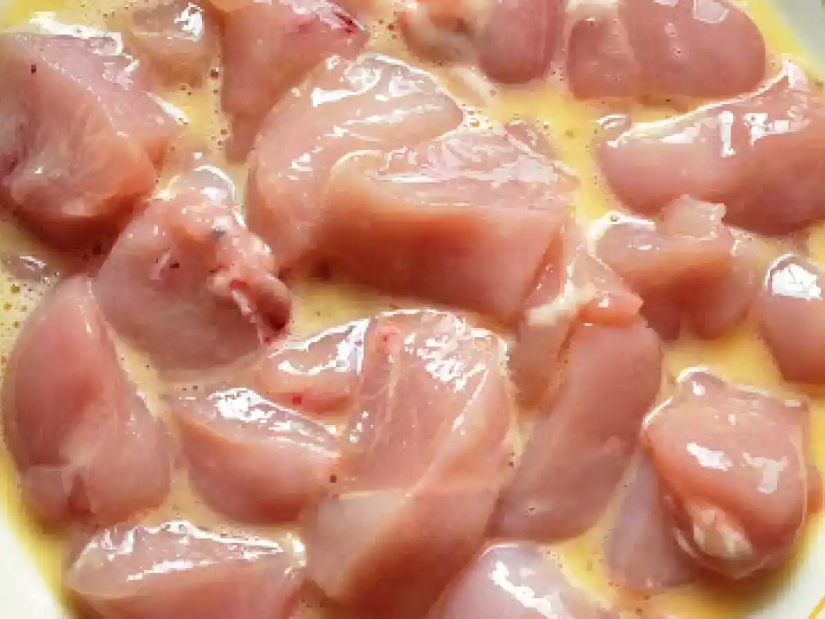 Pui calit cu ardei si muguri de bambus - poza 3