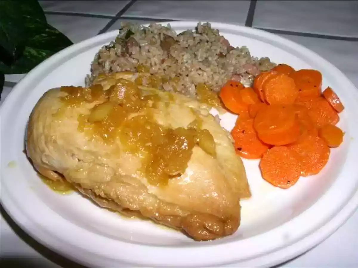 Pui cu ananas si miere