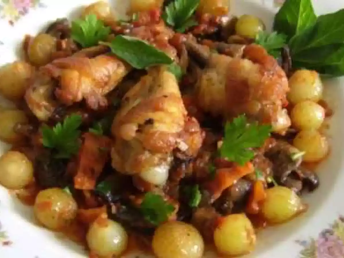 Pui cu arpagic si ciuperci - poza 2