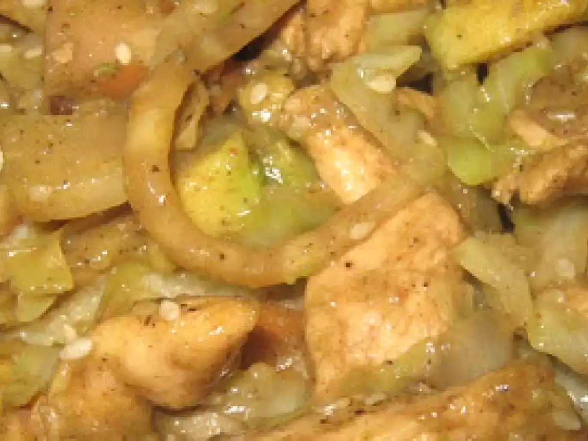 Pui cu avocado si lapte de cocos pe pat de cus cus - poza 11