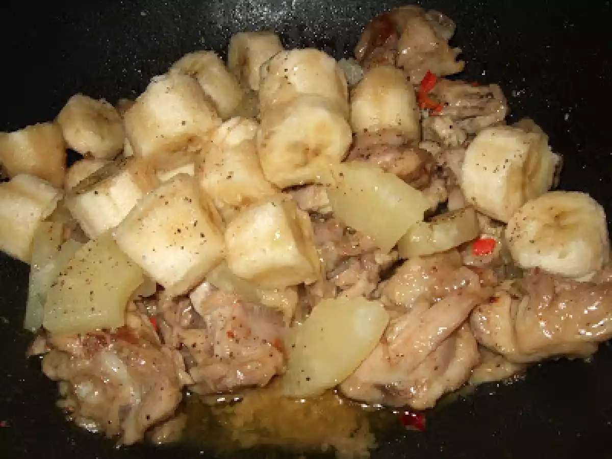 Pui cu banane si ananas - poza 3