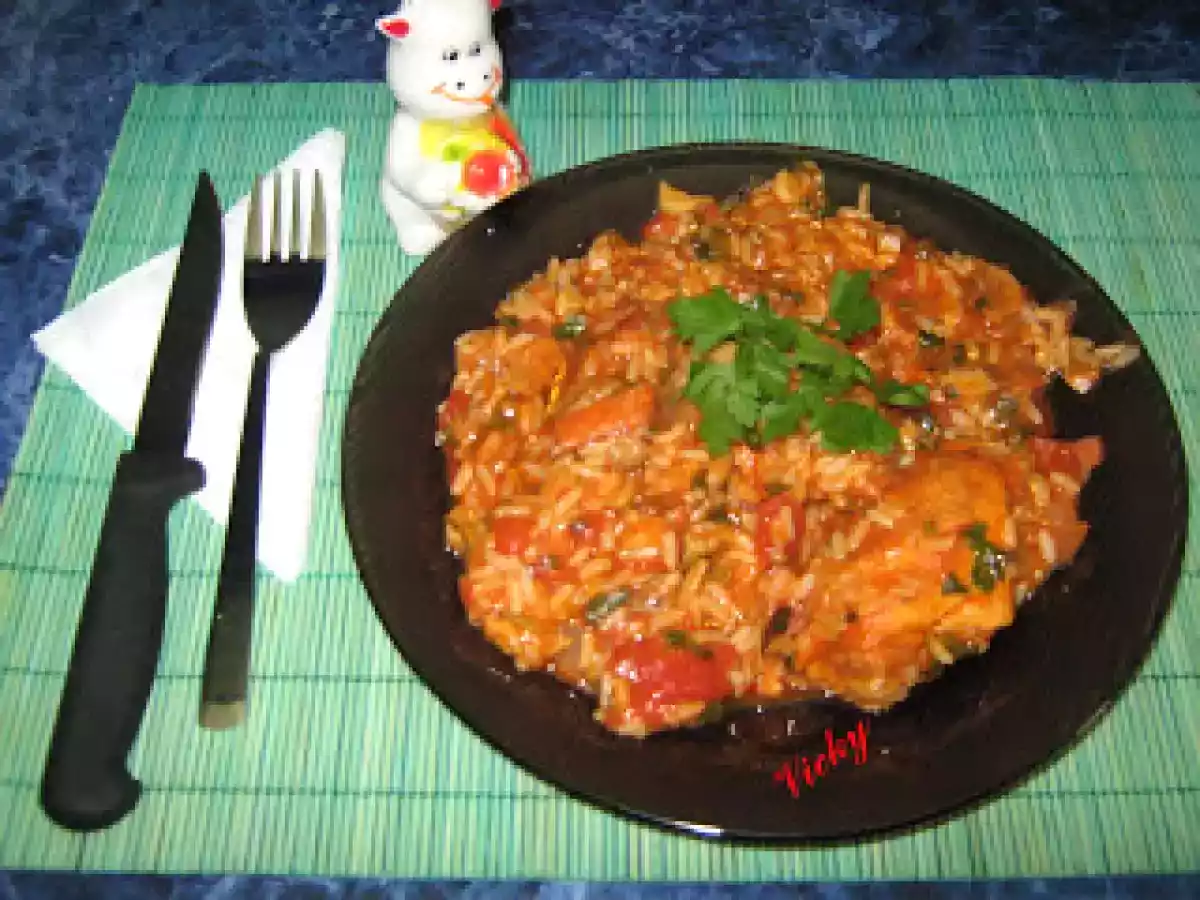 Pui cu ciuperci in sos de rosii picant - poza 15