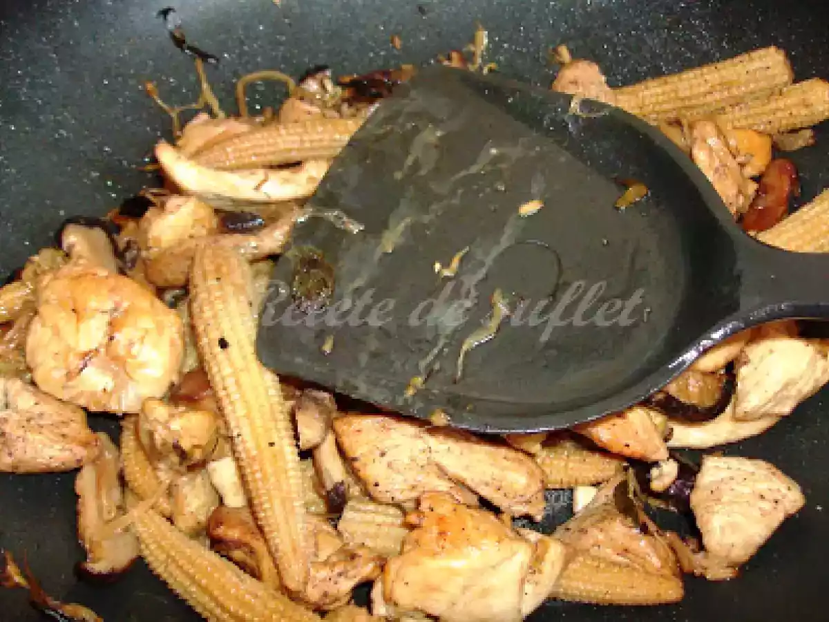 Pui cu ciuperci shiitake - poza 3