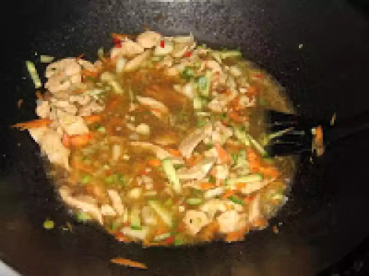 Pui cu ghimbir legume si orez - poza 6