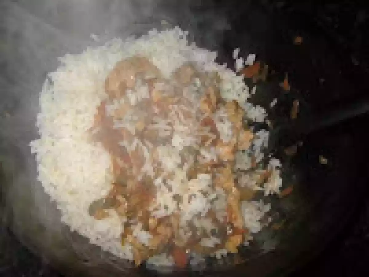 Pui cu ghimbir legume si orez - poza 8