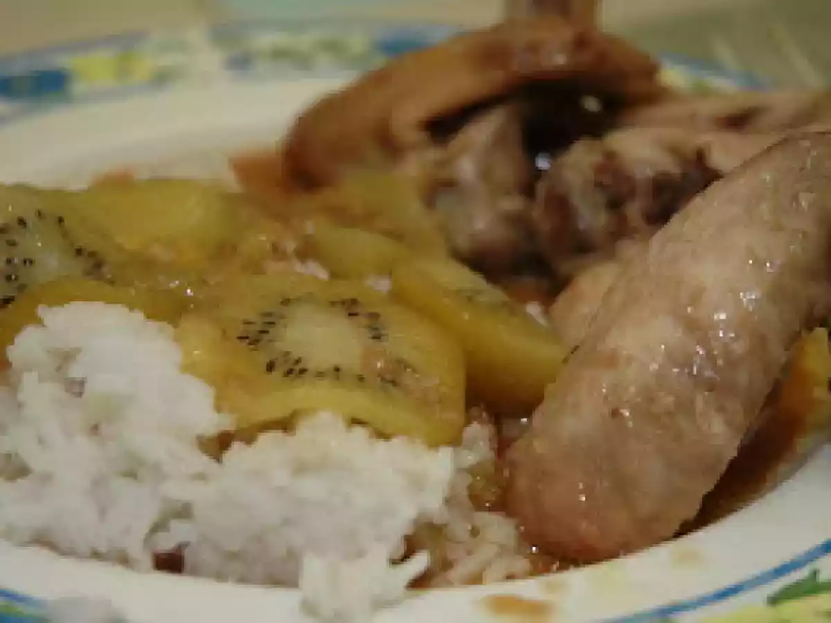 Pui cu kiwi la cuptor