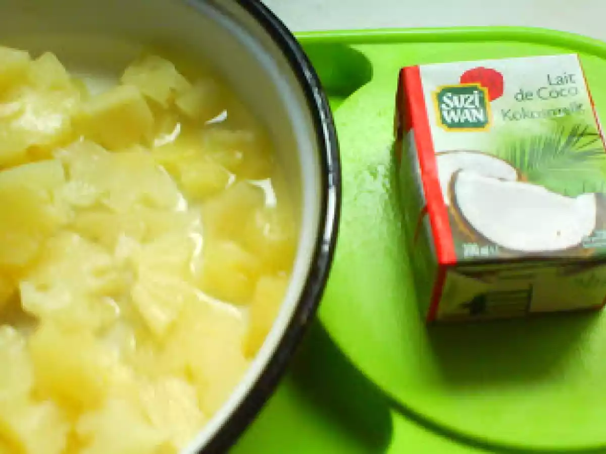 Pui cu legume, ananas si lapte de cocos (reteta chinezeasca) / Chicken with vegetables - poza 7