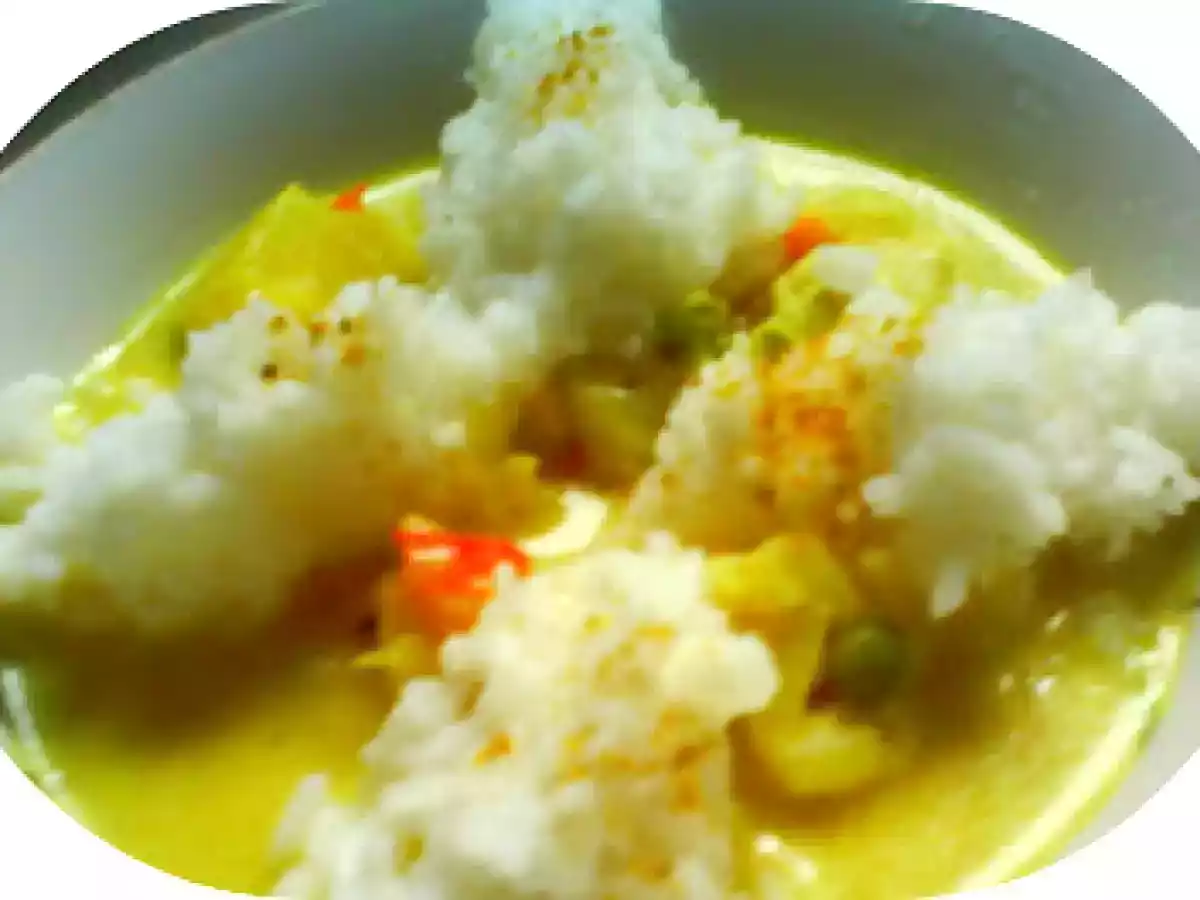 Pui cu legume, ananas si lapte de cocos (reteta chinezeasca) / Chicken with vegetables - poza 11