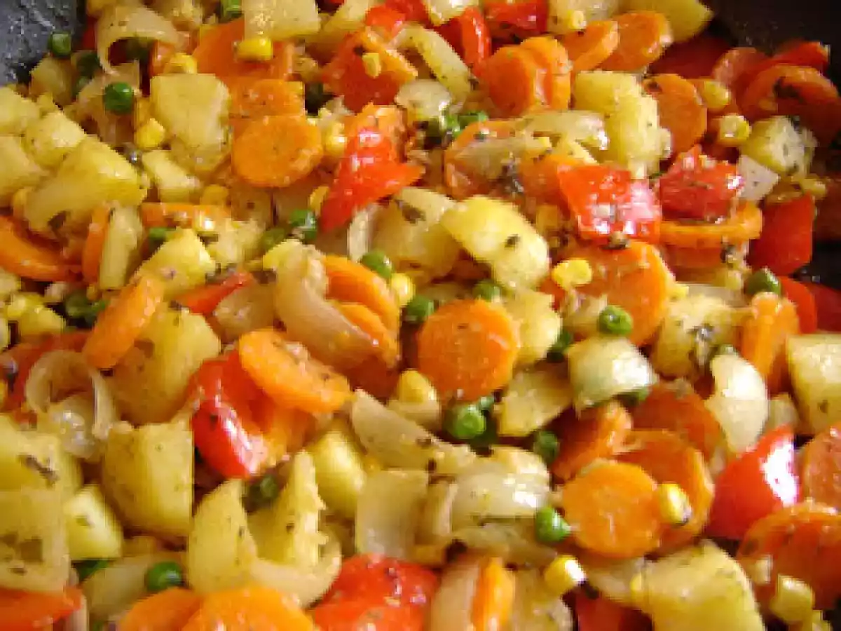 Pui cu legume la tigaie - poza 2