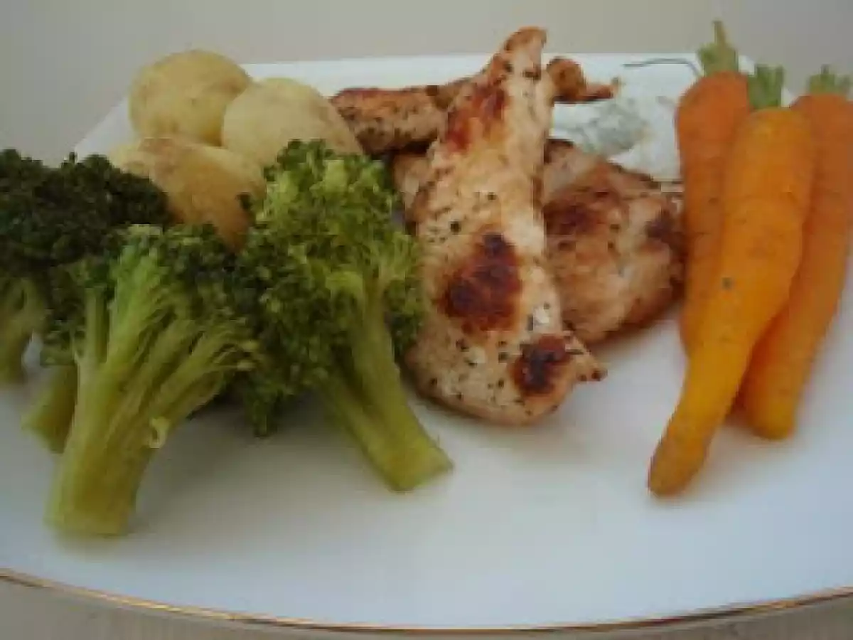 Pui cu legume - meniu de regim