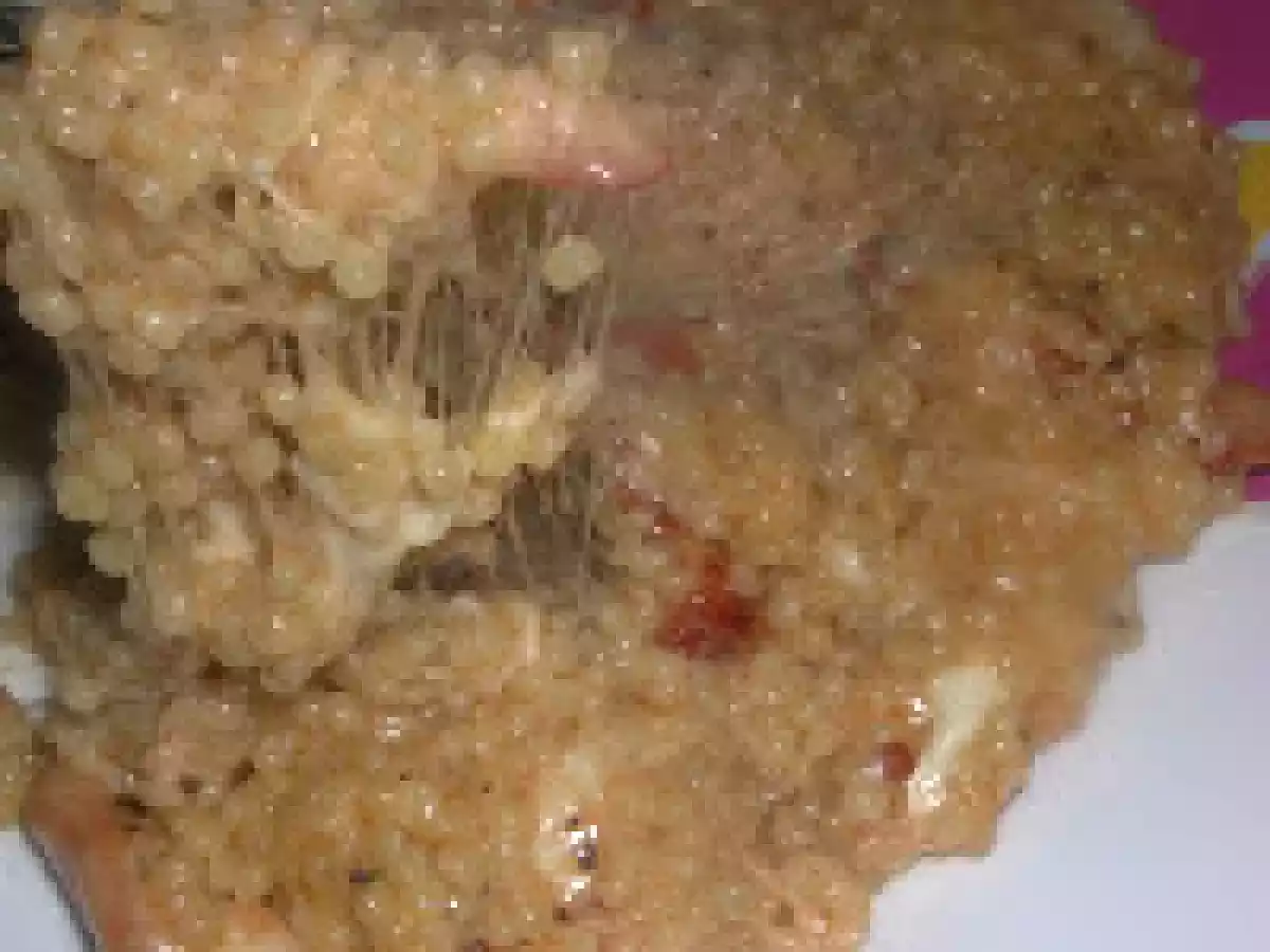 Pui cu mozzarela cu garnitura de cuscus reloaded