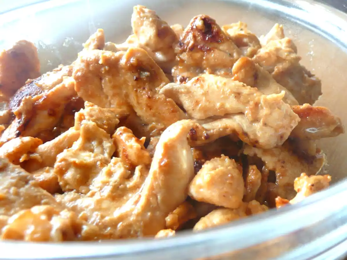 Pui cu mustar si sos de portocale