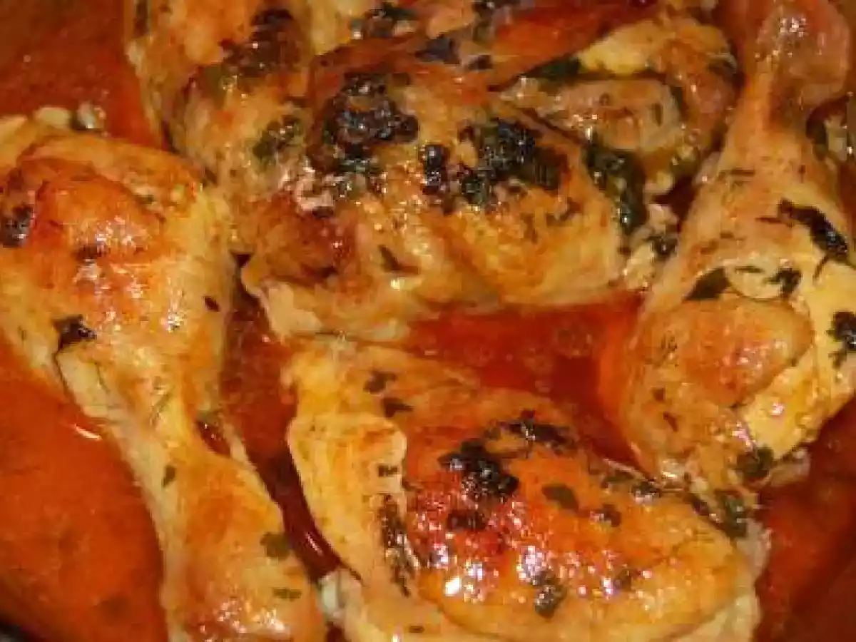 Pui cu sos de curry la cuptor