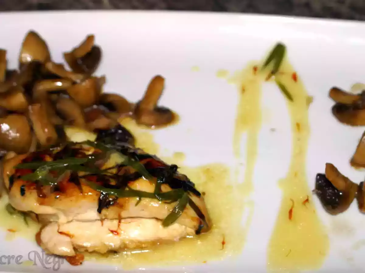 Pui cu sos de tarhon si ciuperci champignon - poza 2