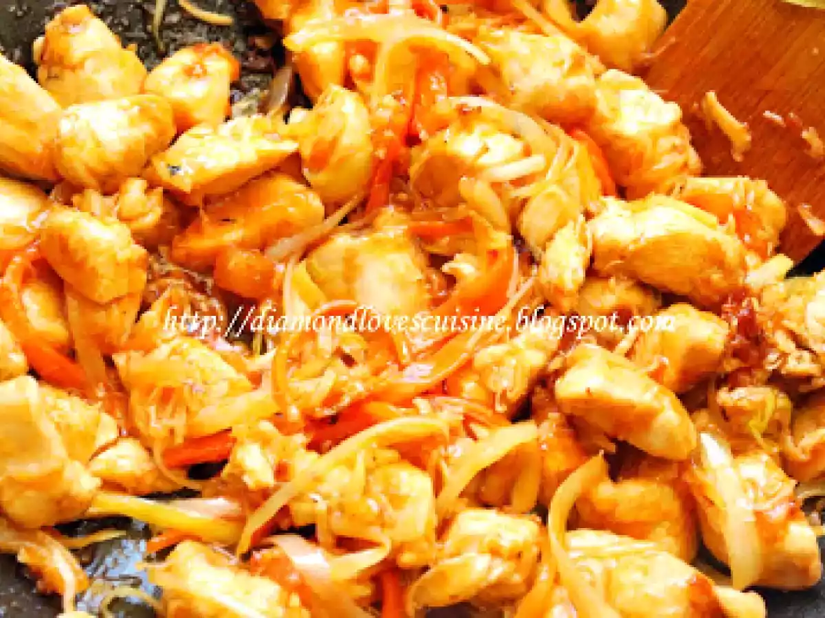 Pui dulce- acrisor la wok pt azi...varianta rapida - poza 3