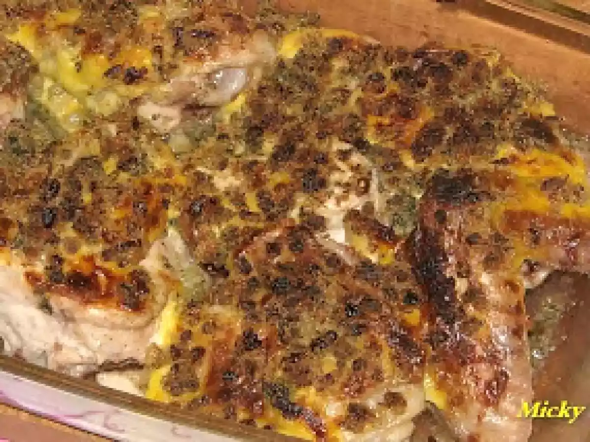 Pui in crusta de mustar