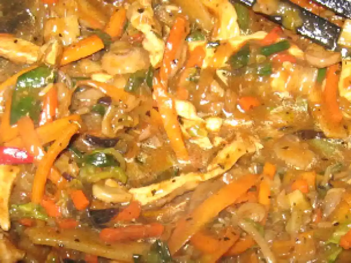 Pui picant cu legume si orez - poza 4