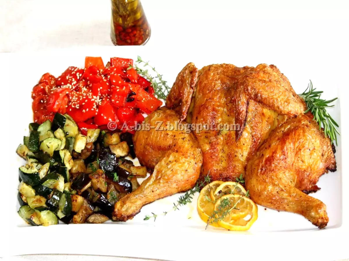 Pui si legume la cuptor - poza 3