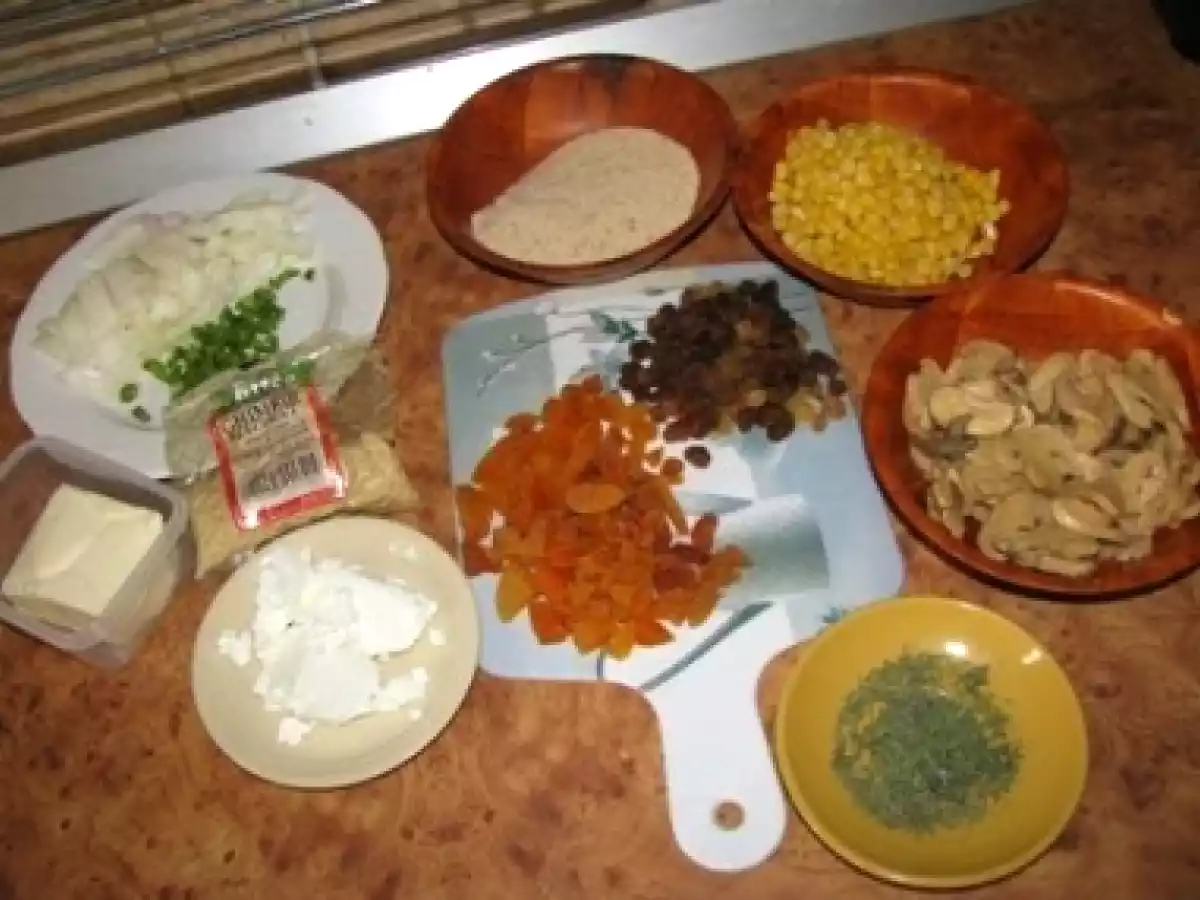 Pui umplut cu legume si fructe picante - poza 5