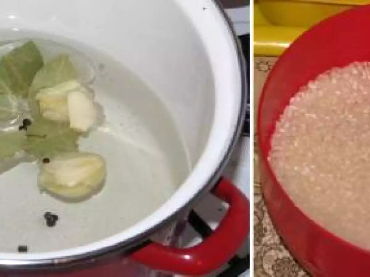 Pui umplut pe pilaf cu ficatei - poza 3