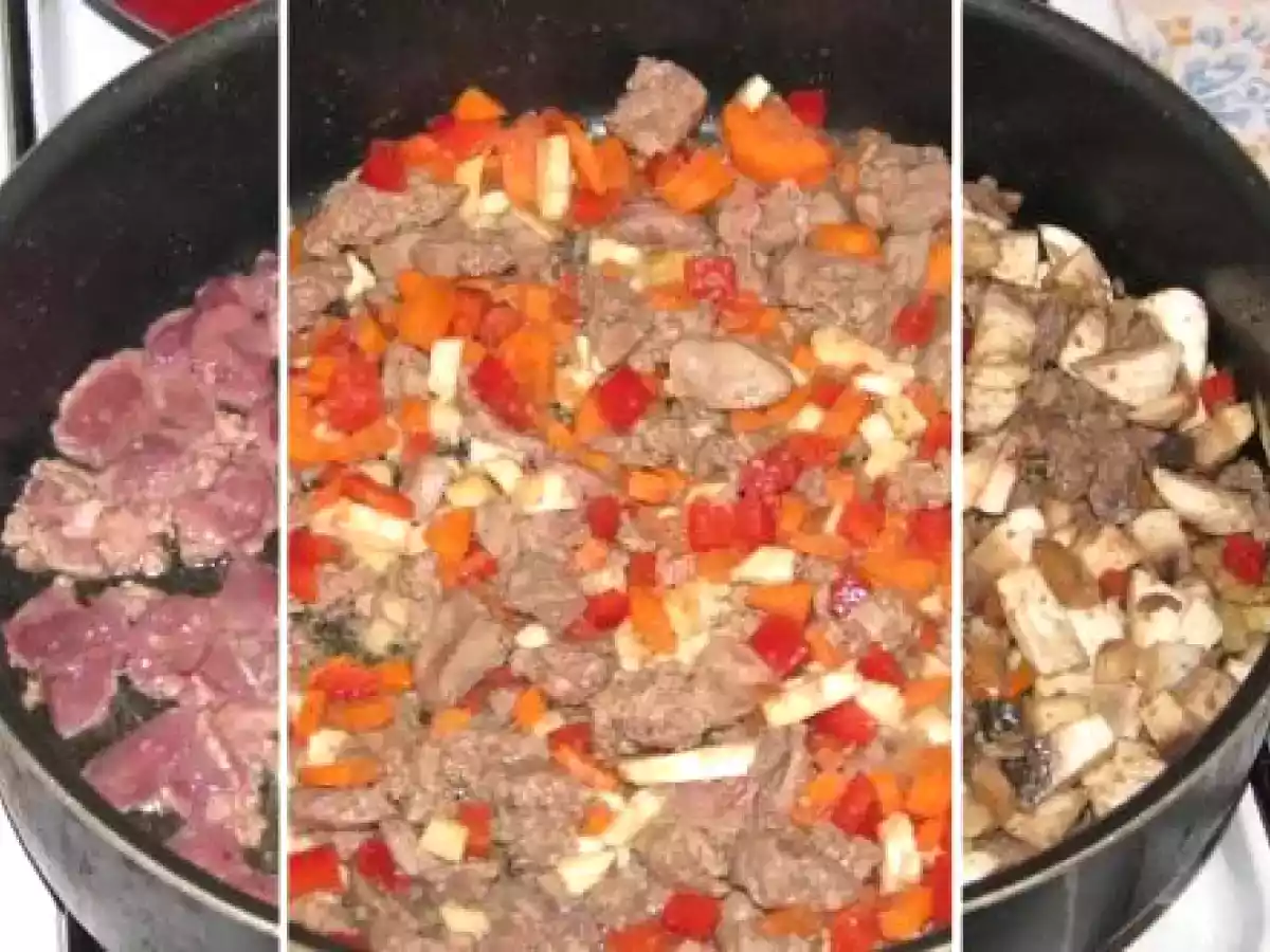 Pui umplut pe pilaf cu ficatei - poza 6