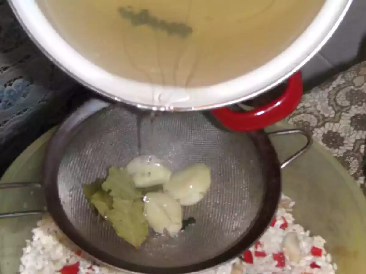 Pui umplut pe pilaf cu ficatei - poza 8