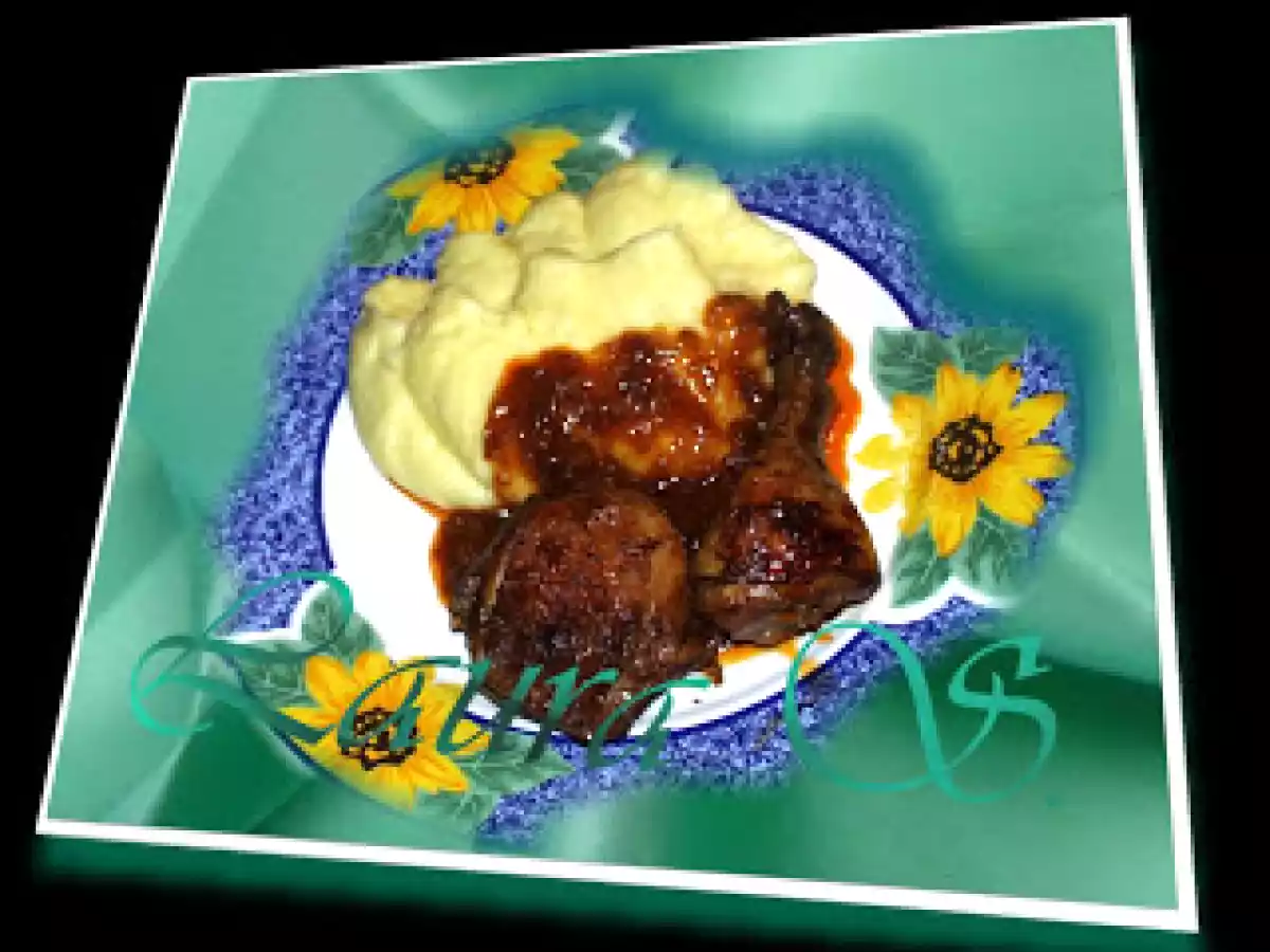 PUI/Gaina CU SOS DE USTUROI SI SMINTINA /Hähnchen in Knoblauch-Rahmsauce