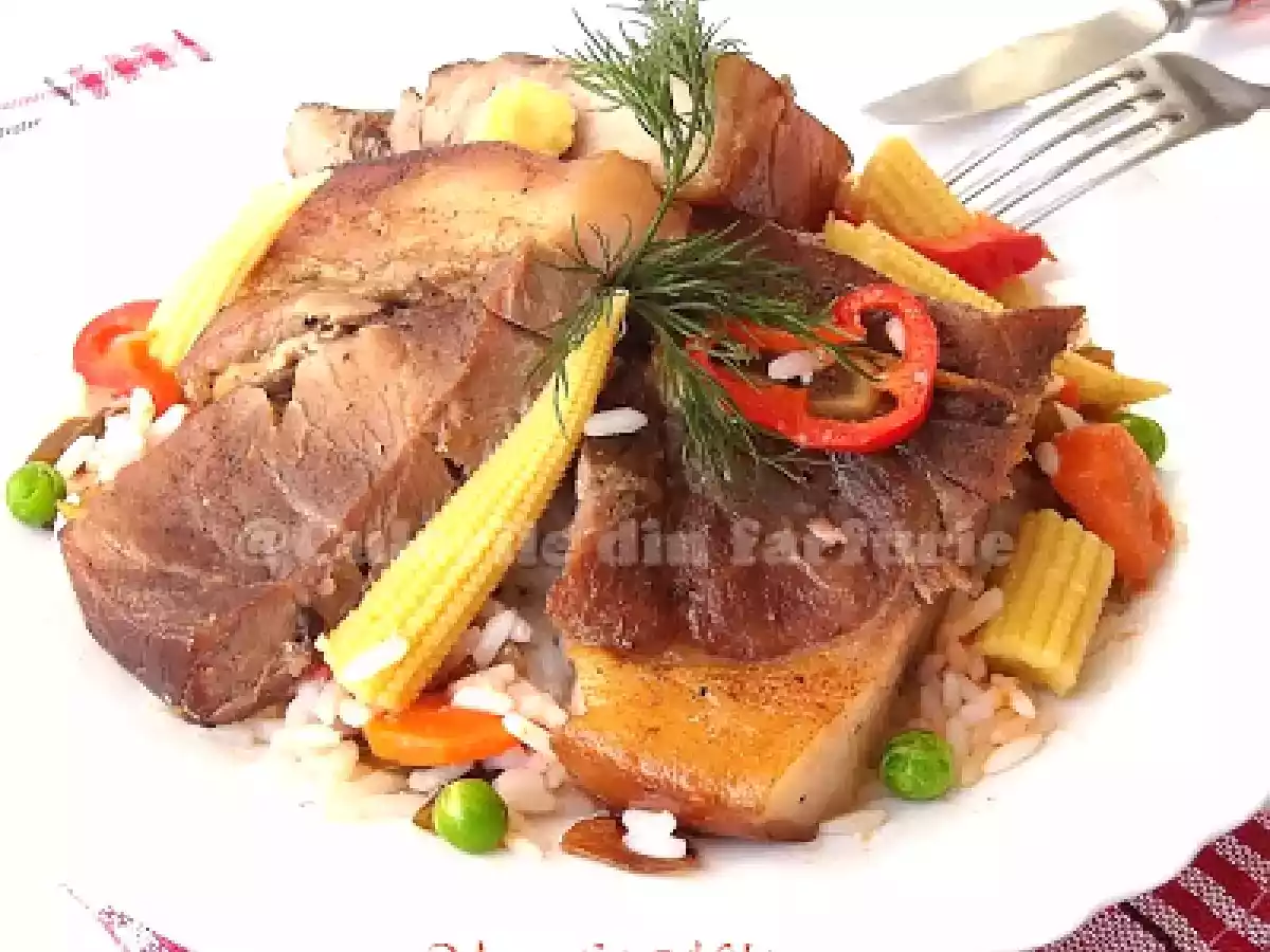 Pulpa de porc la cuptor cu orez - poza 2