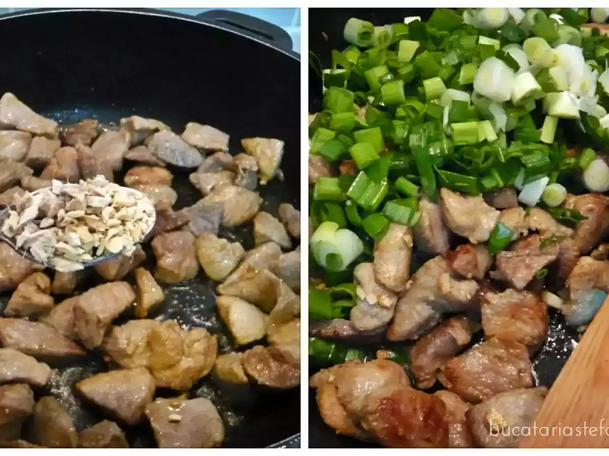 Pulpa de porc la tigaie cu chiftelute de orez - poza 3