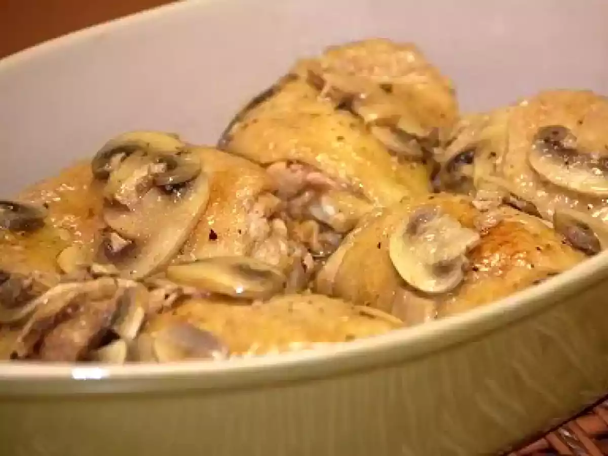 Pulpe de pui cu ciuperci