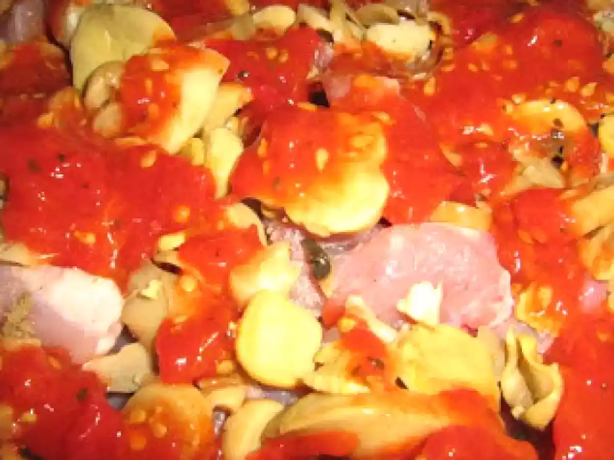 Pulpe de pui cu ciuperci la cuptor si mamaliguta - poza 8