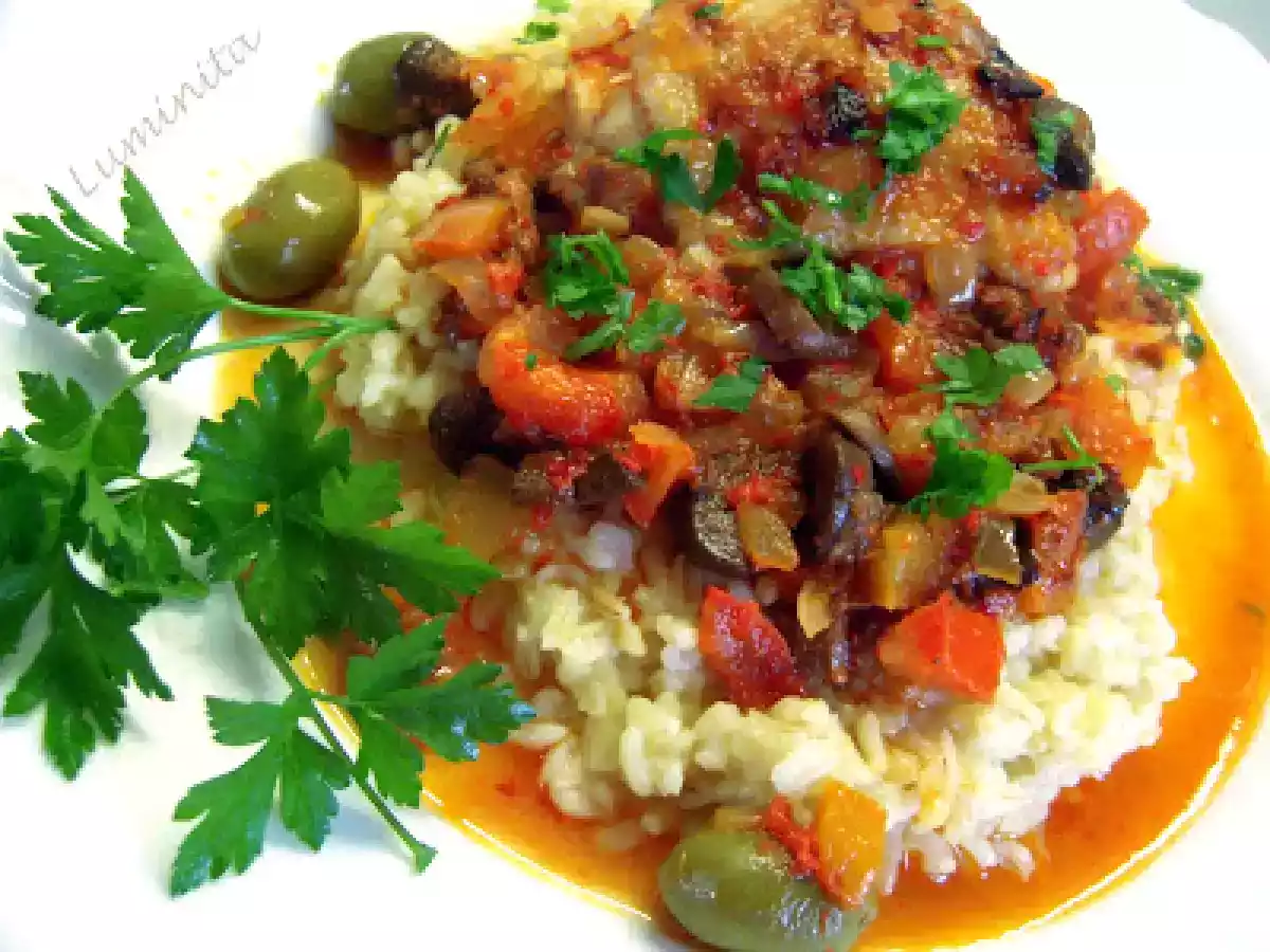 Pulpe de pui cu masline verzi