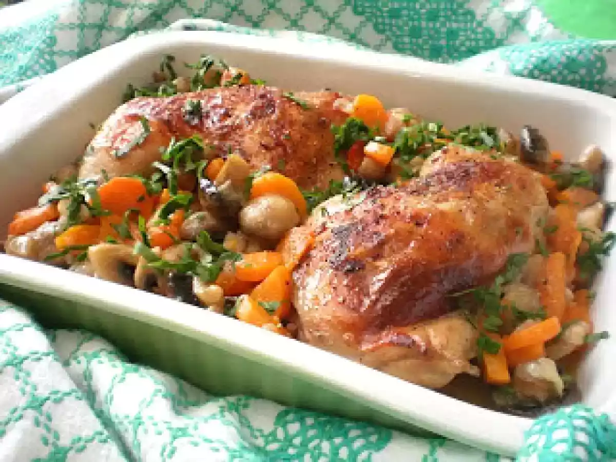 Pulpe de pui cu morcovi si cuperci - poza 3