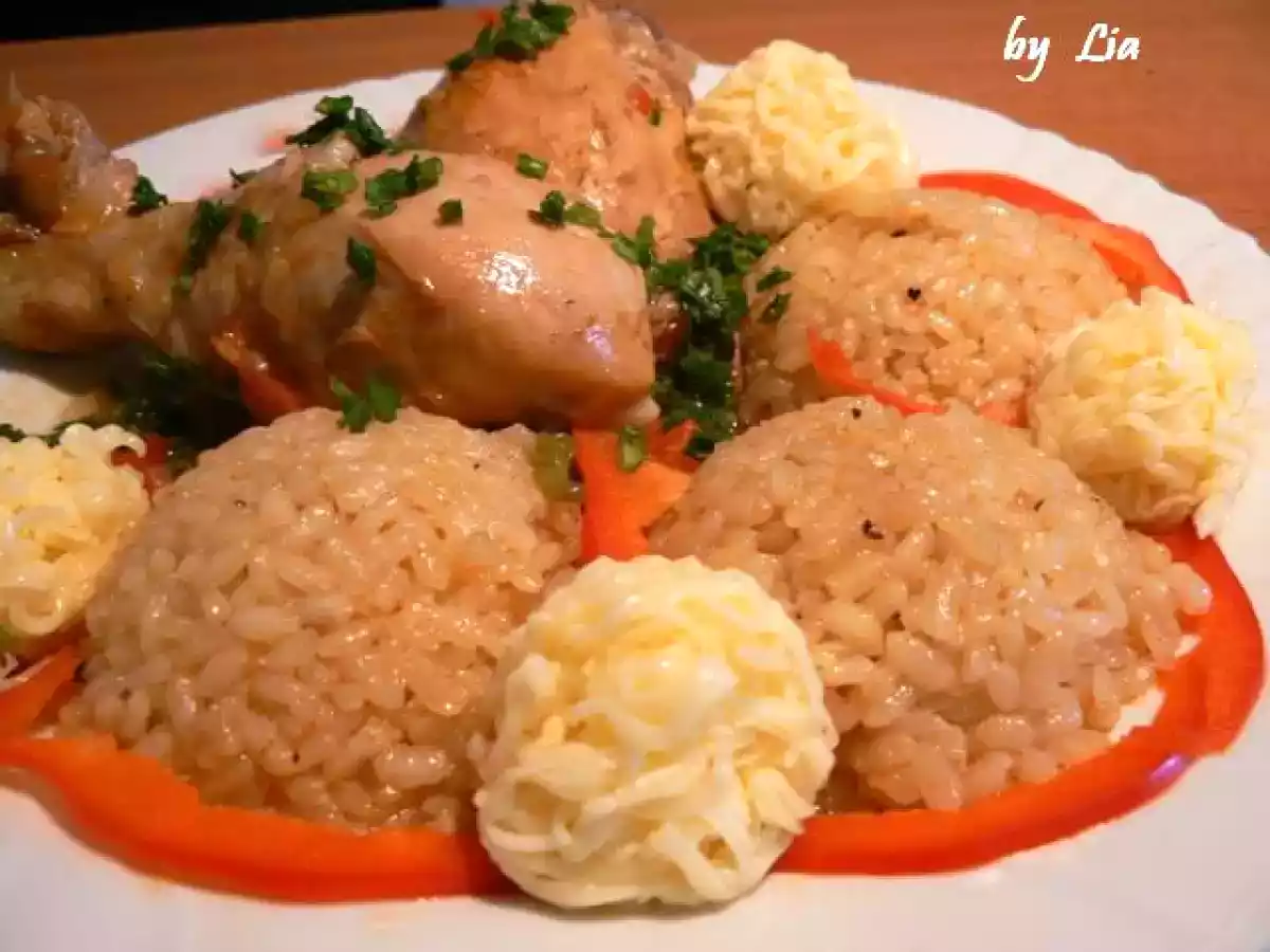 Pulpe de pui cu orez si bile din cascaval - poza 2