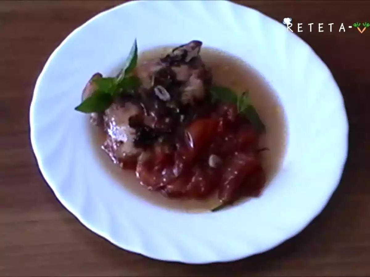 Pulpe de Pui la Cuptor in Vin Rosu (Reteta Video)