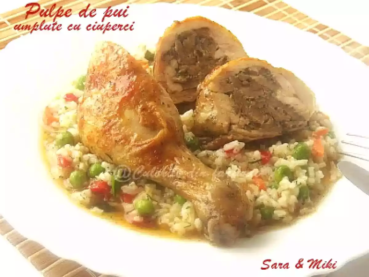 Pulpe de pui umplute cu ciuperci - poza 3