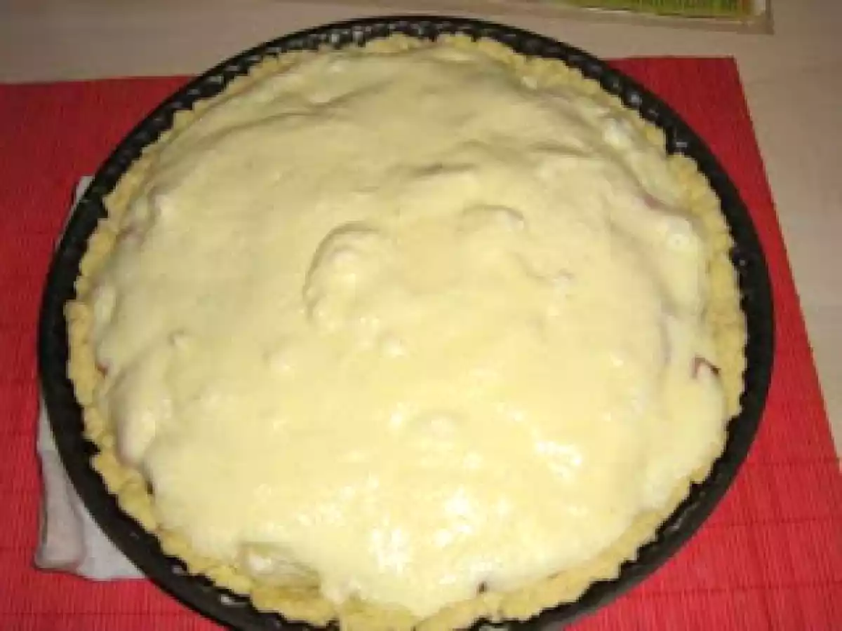 Quiche cu ceapa si sunca - poza 13