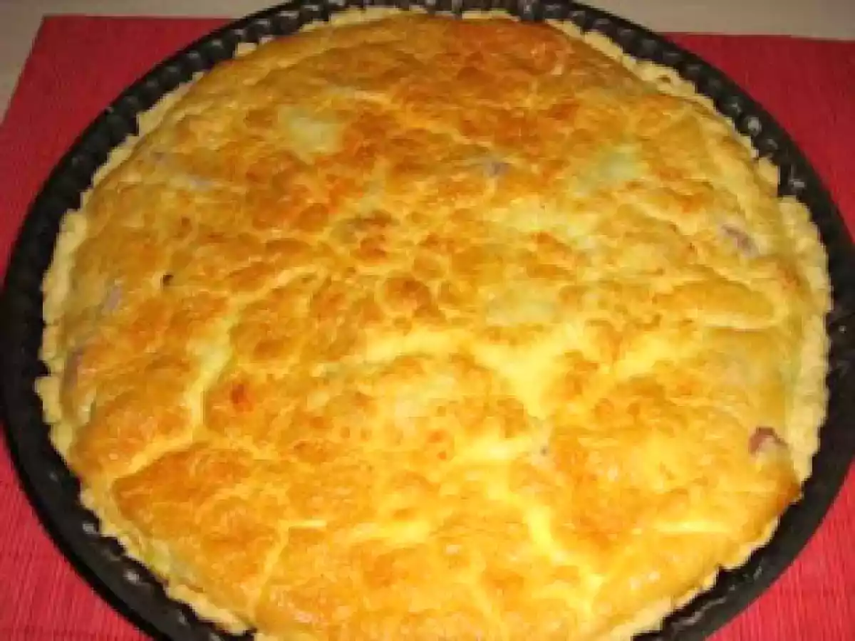 Quiche cu ceapa si sunca - poza 15