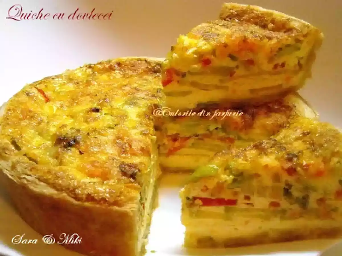 Quiche cu dovlecei - poza 2