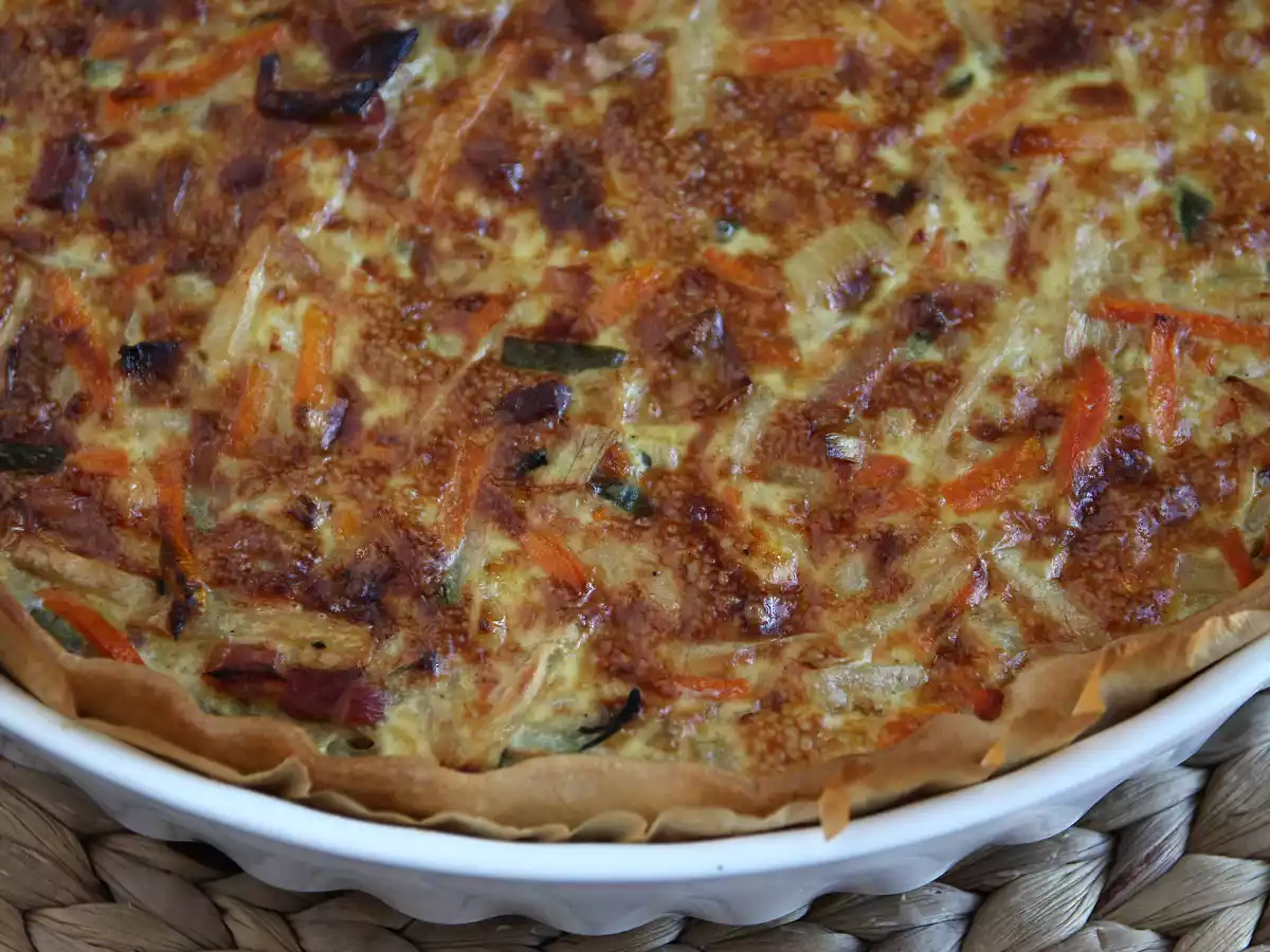 Quiche cu legume și bacon - nebunia gusturilor - poza 3
