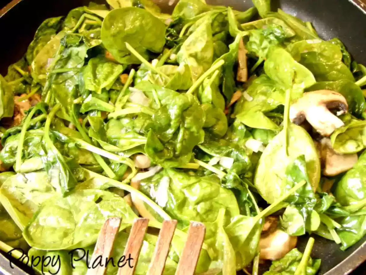 Quiche cu spanac si ciuperci - poza 3