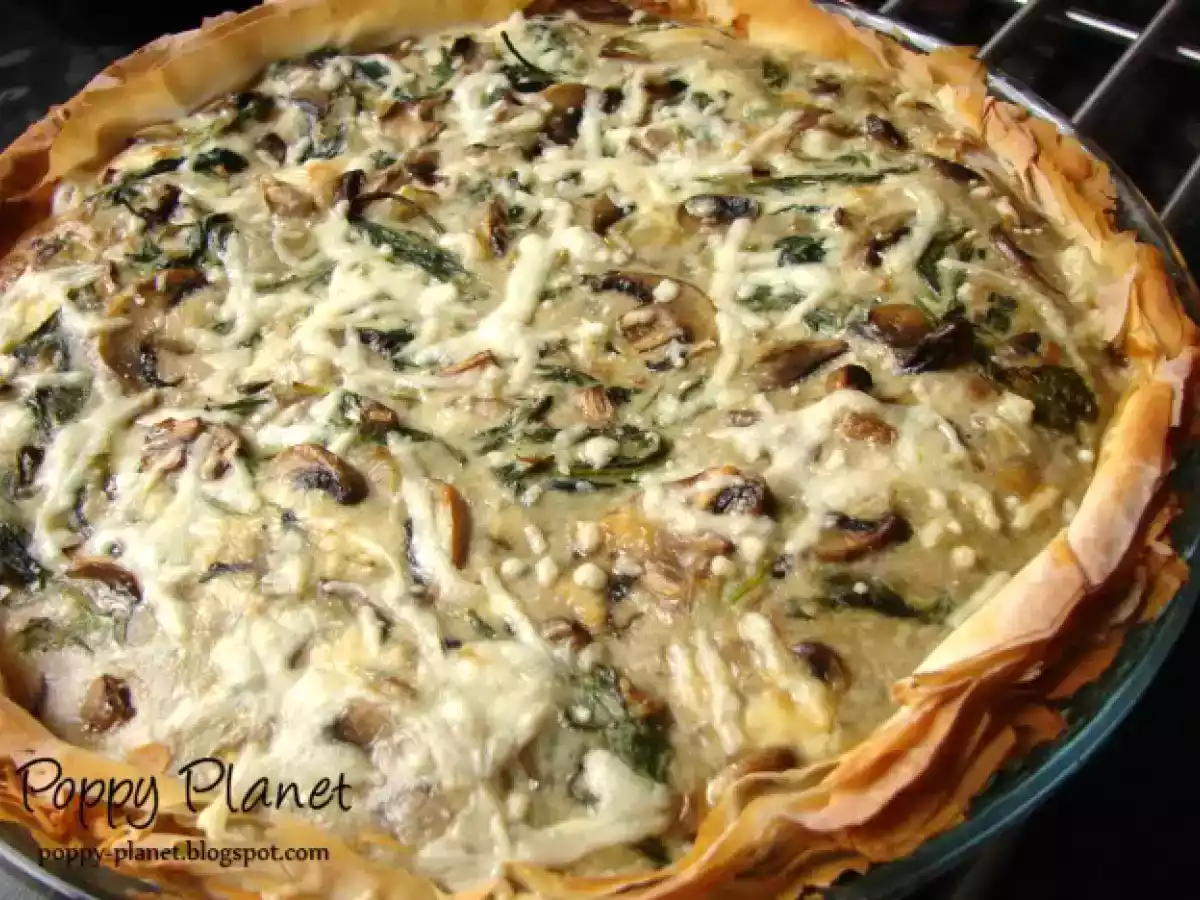 Quiche cu spanac si ciuperci - poza 8