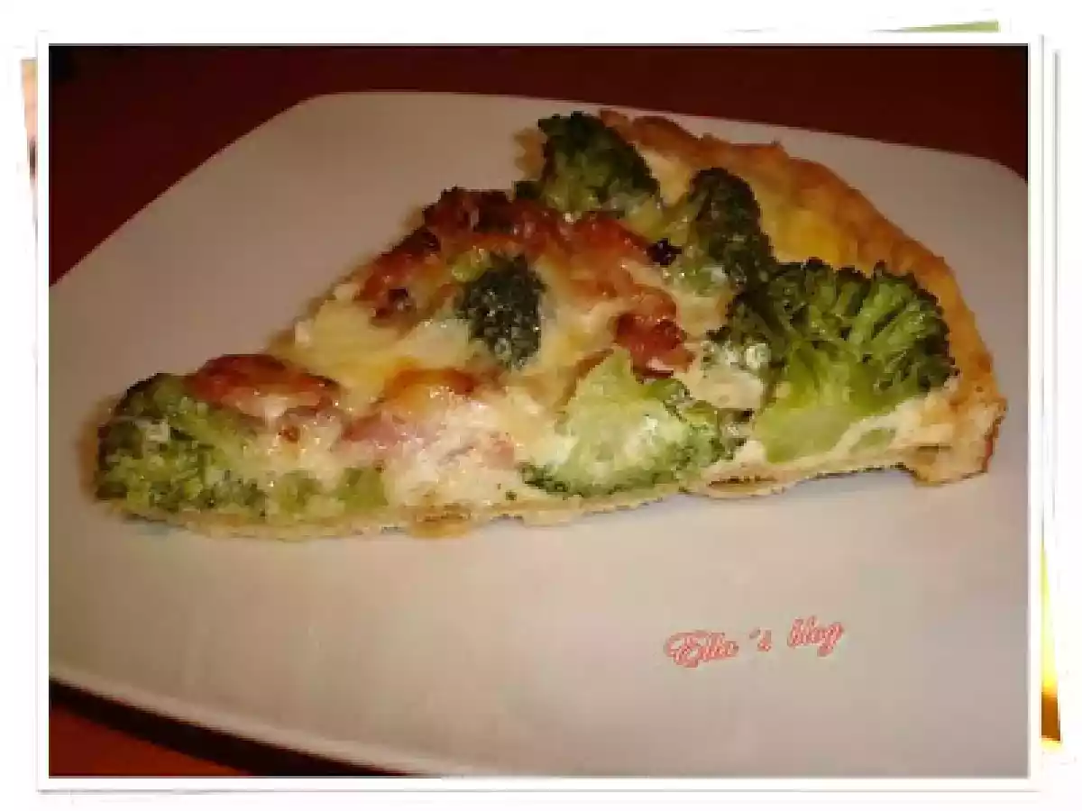 Quiche de bacon si broccoli
