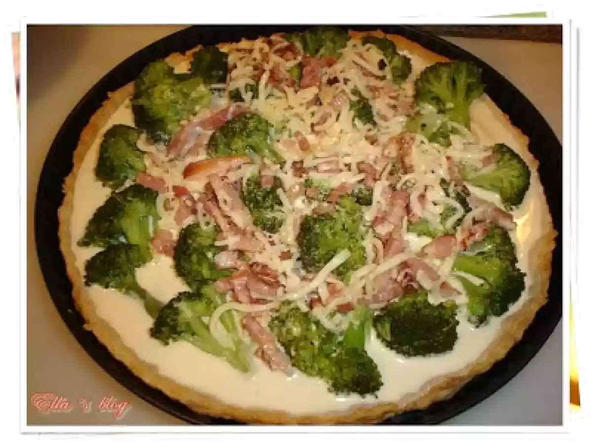 Quiche de bacon si broccoli - poza 5