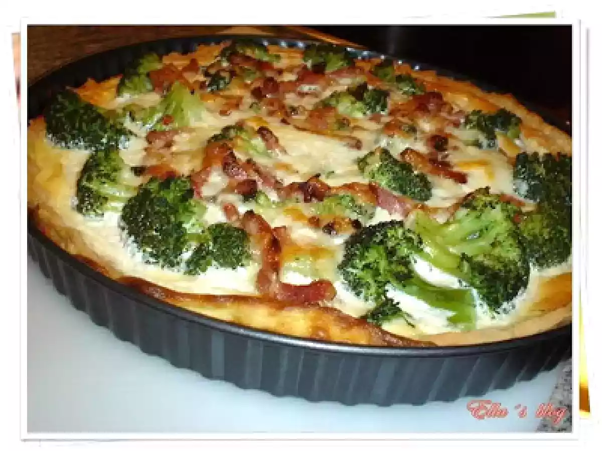 Quiche de bacon si broccoli - poza 7
