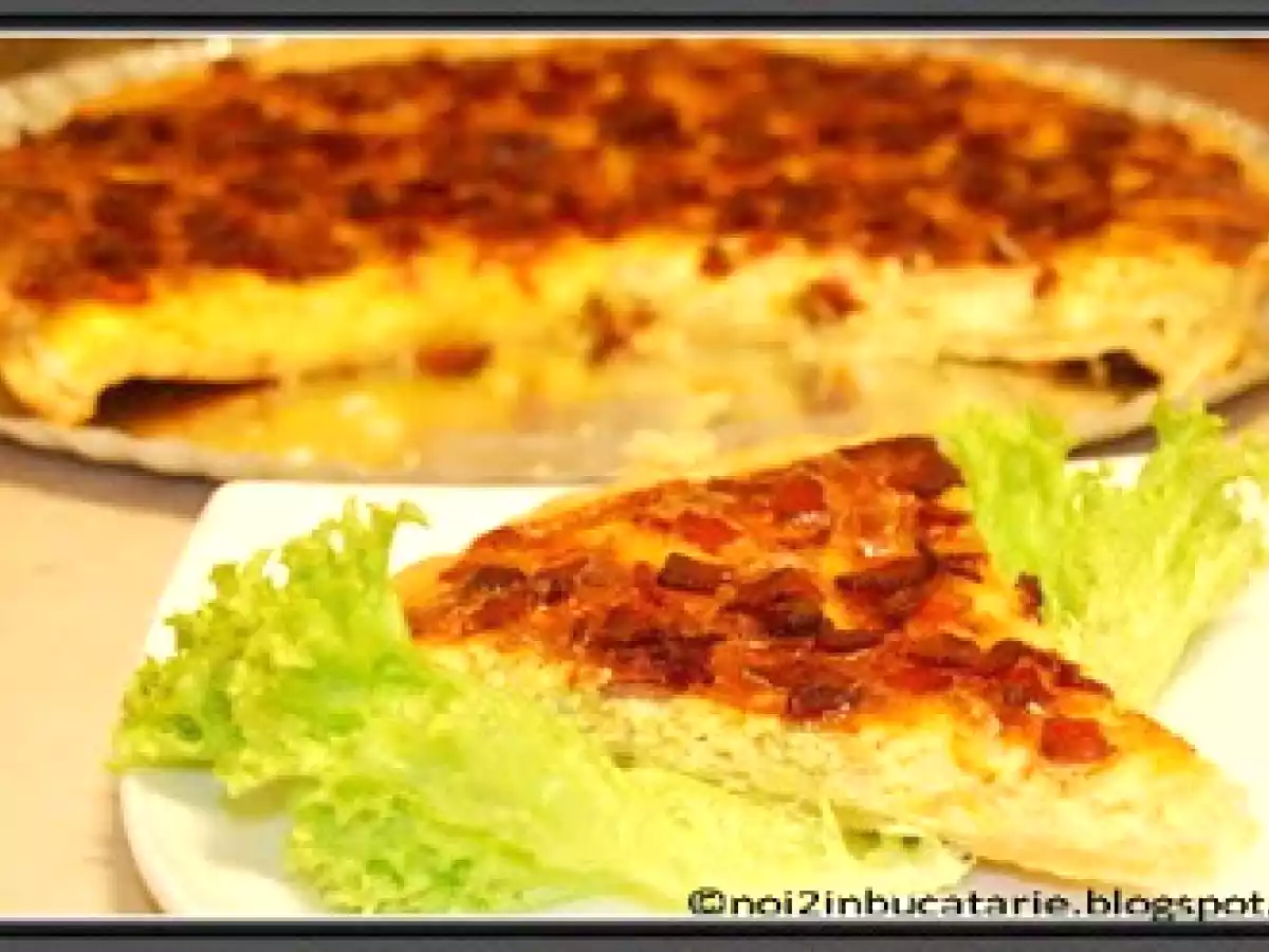 Quiche Lorraine cu praz