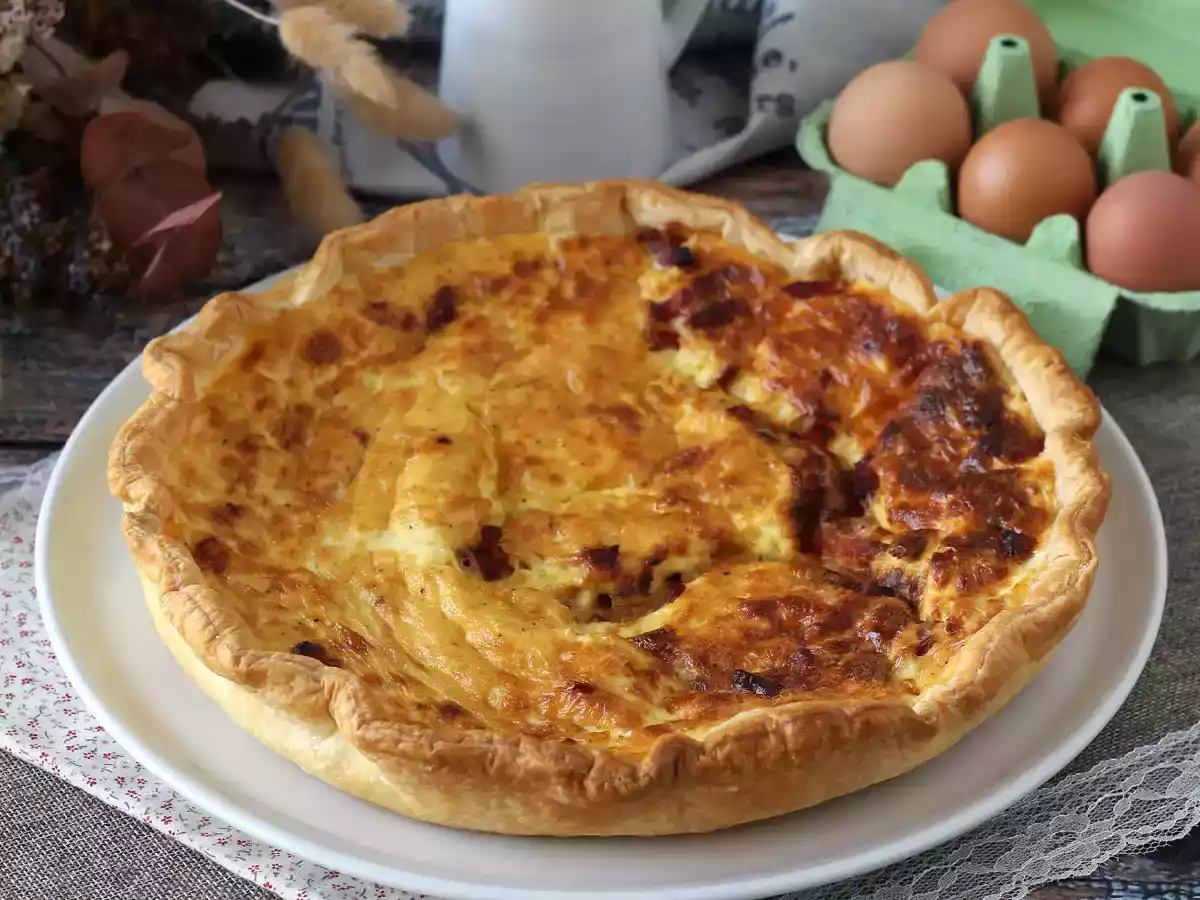 Quiche Lorraine de casă, rețeta ușoară - poza 3