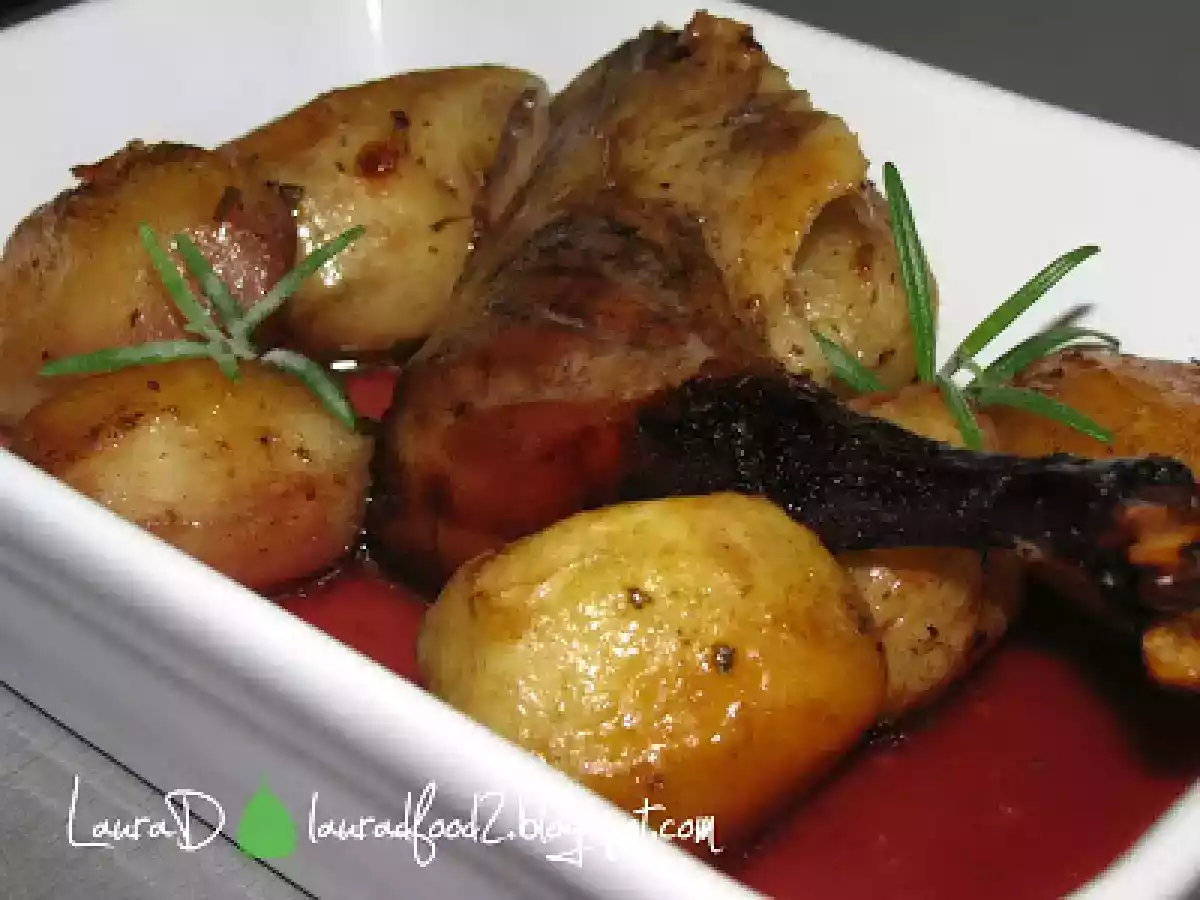 Rata aromata in sos de vin rosu - poza 2