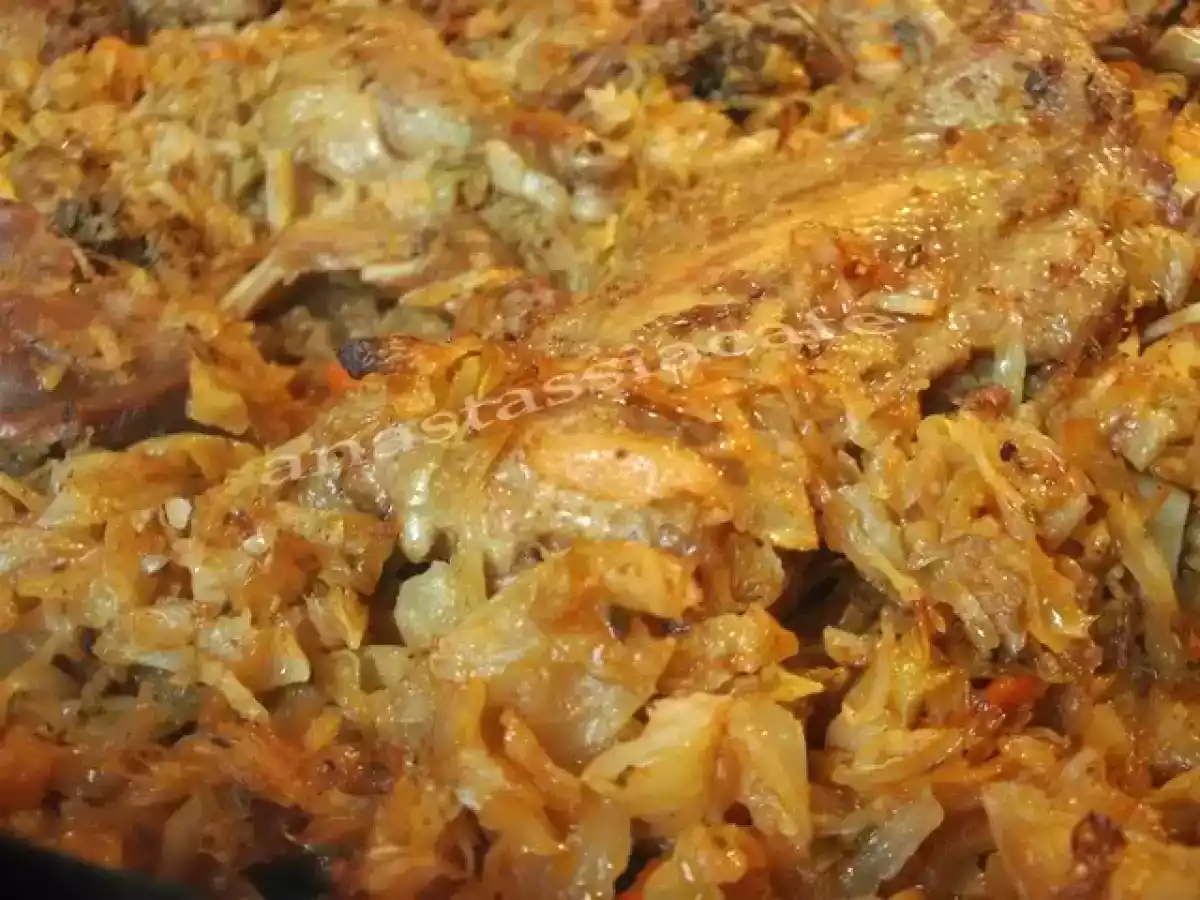 Rata cu varza murata la cuptor