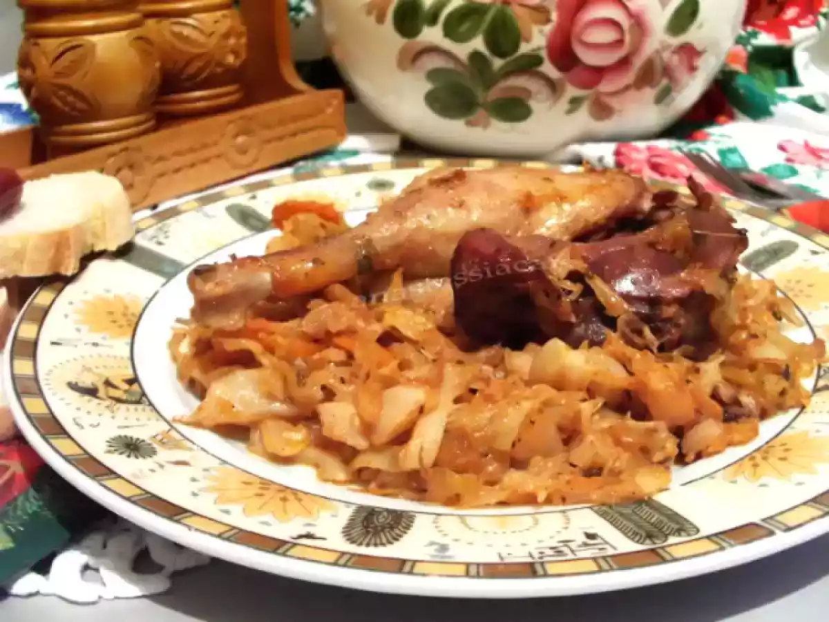 Rata cu varza murata la cuptor - poza 3